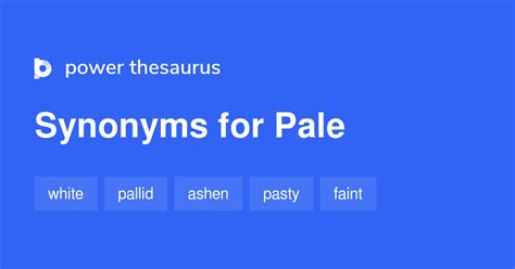 synonyms for pale